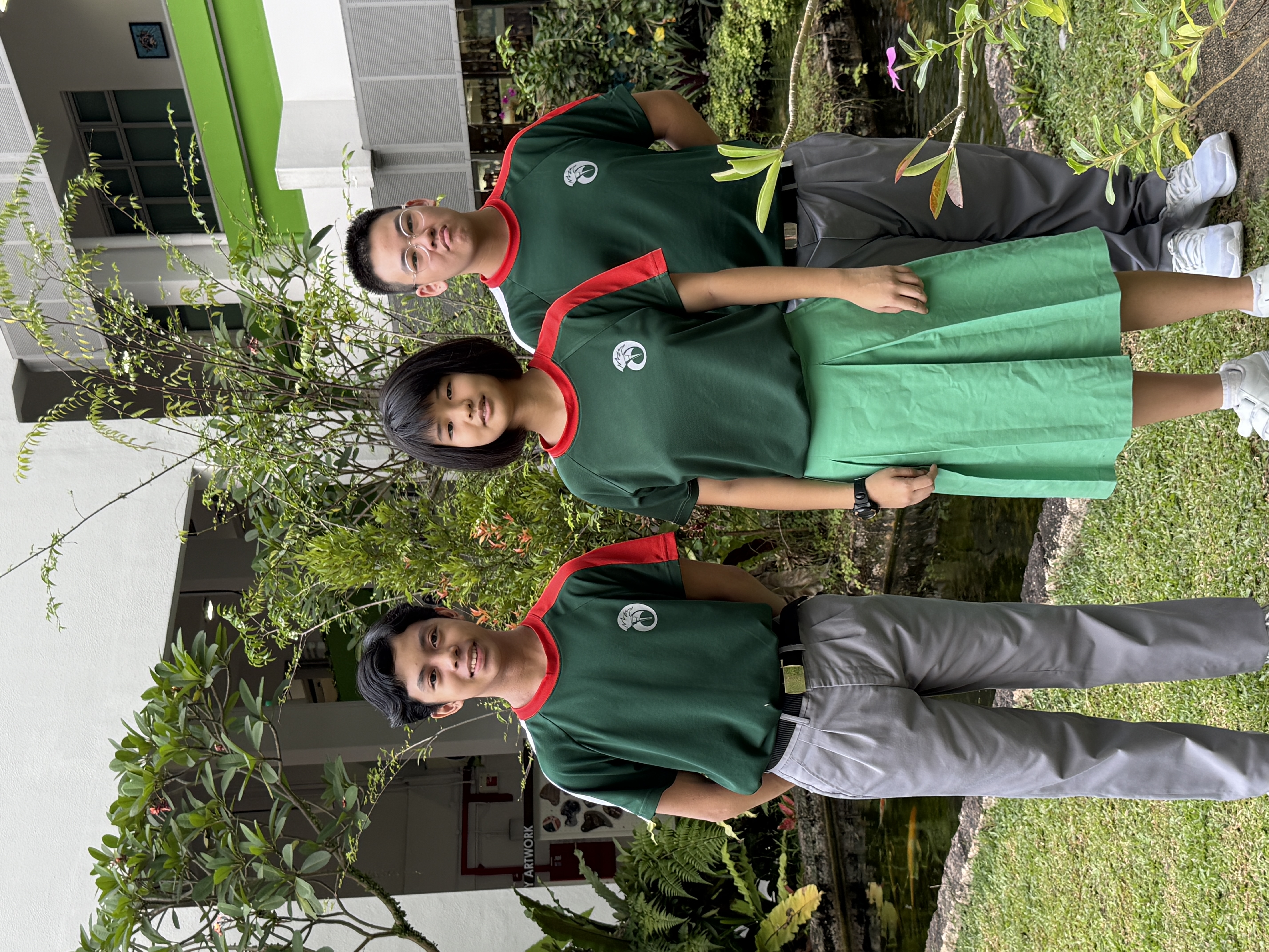 (Left to Right):  Mohamad Hyian Danish, Tok Le Qi and Chew Yu Zuo Deron